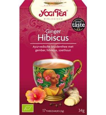 Yogi Tea Yogi Tea Ginger Hibiscus Bio (17st) Yogi Tea Yogi Tea Ginger Hibiscus Bio (17st)
