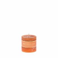 Riverdale Kaars Pillar burnt orange 7x7cm