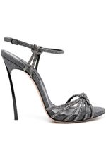 Casadei sandales Blade C+C en cuir 120 mm - Gris - thumbnail