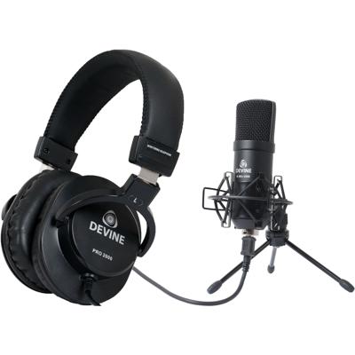 Devine PRO 2000 hoofdtelefoon + Devine USB microfoon Devine PRO 2000 hoofdtelefoon + Devine USB microfoon