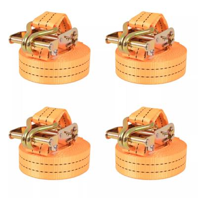 vidaXL Spanbanden 1 ton 6mx38mm oranje 4 st vidaXL Spanbanden 1 ton 6mx38mm oranje 4 st