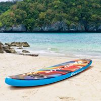 Opblaasbare Stand-up Surfplank Verbreed Bord 320 x 76 x 15 cm Sterrenhemel Patroon Kleurrijk