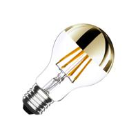 A60 E27 6W gouden reflecterende filament LED lamp (dimbaar)