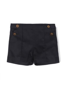 Versace Kids short taille haute à boutons Medusa - Bleu