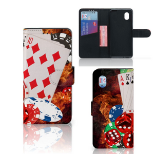 Alcatel 1B (2020) Wallet Case met Pasjes Casino