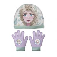 Disney handschoenen en muts Frozen II acryl paars 3 delig