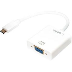 LogiLink USB-C/VGA Wit