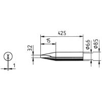 Ersa 842 ED Soldeerpunt Beitelvorm Grootte soldeerpunt 3.2 mm Inhoud: 1 stuk(s)