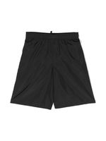 DSQUARED2 KIDS short de bain à logo imprimé - Noir