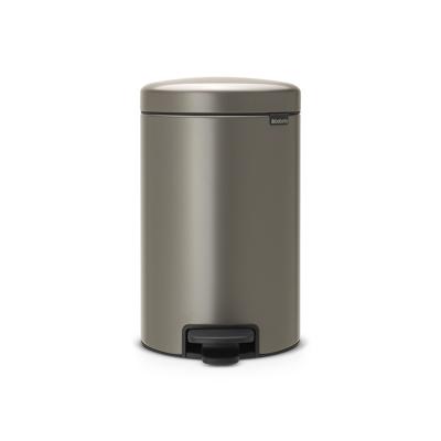 Brabantia pedaalemmer Newlcon 12 liter platinum Brabantia pedaalemmer Newlcon 12 liter platinum