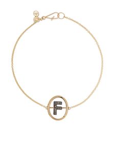 Annoushka bracelet en or 18ct à initial F en diamants