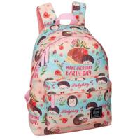 Delbag Rugzak Egel 40 X 30 Cm Polyester 18 Liter Roze/bruin