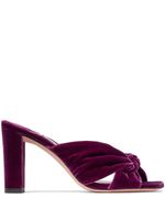 Jimmy Choo mules Avenue 85 mm en velours - Violet - thumbnail