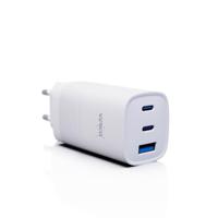 VERICO Power MOJO GaN 65W, 3-poorts oplader, voeding, PD3.0/QC3.0, 2 x USB-C, 1 x USB-A.