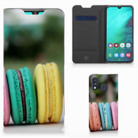 Samsung Galaxy A40 Flip Style Cover Macarons