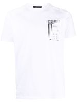 DSQUARED2 t-shirt en coton à logo imprimé - Blanc