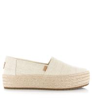 TOMS Toms - Valencia | Espadrilles met platea Beige Textiel Espadrilles Dames