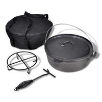 VidaXL Braadpan 5,6 L inclusief accessoires - thumbnail