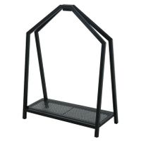 Pro Garden haardhout/houtblokken opslag rek - metaal - 25 x 58 x 79 cm