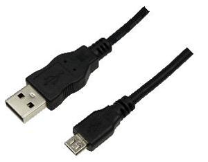 LogiLink USB-kabel USB 2.0 USB-A stekker, USB-micro-B stekker 3.00 m Zwart CU0059