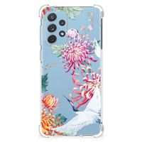 Samsung Galaxy A73 Case Anti-shock Bird Flowers - thumbnail