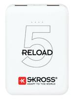 Skross Reload 5 Powerbank 5000 mAh Li-ion Wit Statusweergave - thumbnail