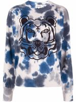 Kenzo sweat K-Tiger à imprimé tie-dye - Bleu