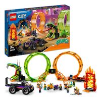 Lego LEGO City 60339 Dubbele Loop Stunt Arena - thumbnail