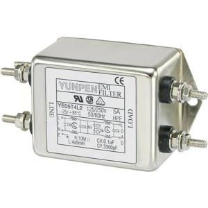 Yunpen YE05T4L2 YE05T4L2 Ontstoringsfilter 250 V/AC 5 A 5 mH (l x b x h) 75 x 51 x 37 mm 1 stuk(s)