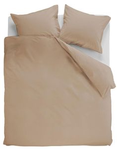 Ambiante Dekbedovertrek Uni Cotton Khaki-1-persoons (140 x 200/220 cm)