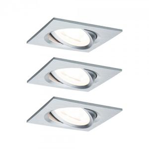 Paulmann 93438 Inbouwlamp Set van 3 stuks 19.5 W Aluminium (gedraaid)