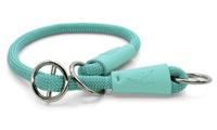 MORSO HALF SLIP HALSBAND HOND REGULAR ROPE GERECYCLED AQUAMARINE BLAUW 60X1 CM