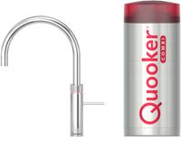 Quooker Fusion round met COMBI+ boiler 3-in-1 kokend water kraan Chroom - thumbnail