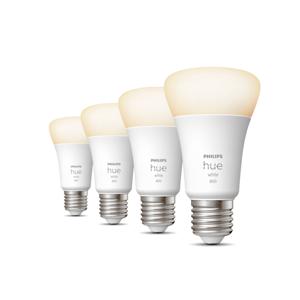 Philips Lighting Hue LED-lamp (4 stuks) 871951431914100 Energielabel: F (A - G) Hue White E27 Viererpack 4x800lm 60W E27 36 W Warmwit Energielabel: F (A - G)