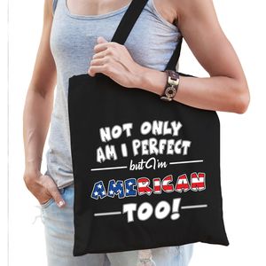 Not only perfect but American / Amerika too fun cadeau tas voor dames   -