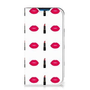 iPhone 14 Pro Hoesje met Magneet Lipstick Kiss