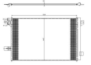 Condensor, airconditioning 350369