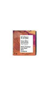 Vivani Chocolade naps puur 5 gr bio (200 st)