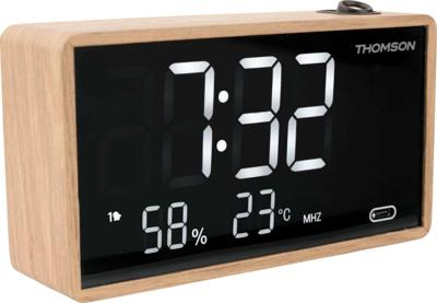 Wekker met projectie - THOMSON - Hout