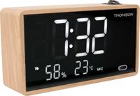 Wekker met projectie - THOMSON - Hout