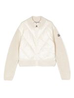 Moncler Enfant doudoune zippée à patch logo - Tons neutres