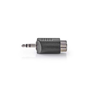 Nedis CAGB22940BK tussenstuk voor kabels 3.5 mm 2x RCA Female Zwart