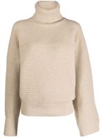 Stella McCartney regenerated-cashmere cape jumper - Tons neutres