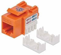 Intellinet 210775 Cat6 Keystone Jack, UTP, Oranje, Punch-down