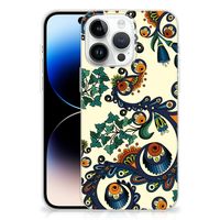 Siliconen Hoesje iPhone 14 Pro Max Barok Flower