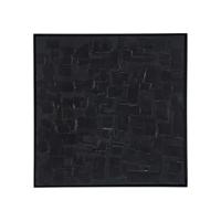 By-Boo Wanddecoratie Mud 90 x 90cm - Zwart