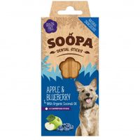 Soopa Dental Sticks met appel en bosbes voor de hond Per 3