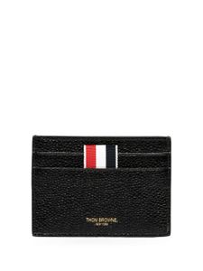 Thom Browne porte-cartes en cuir - Noir