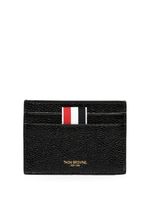 Thom Browne porte-cartes en cuir - Noir - thumbnail