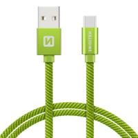 Swissten USB-C naar USB-A Kabel 1.2M Groen